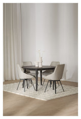 Filippa Dining Table 120/165 cm - Mørkbrun eik