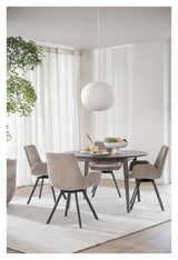 Filippa Dining Table 120/165 cm - Mørkbrun eik