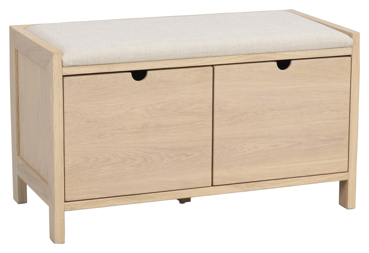 Hillmond, Bench - Light Oak/Beige