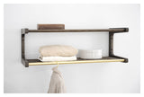 Inverness Hat Shelf 80 cm - brun eik