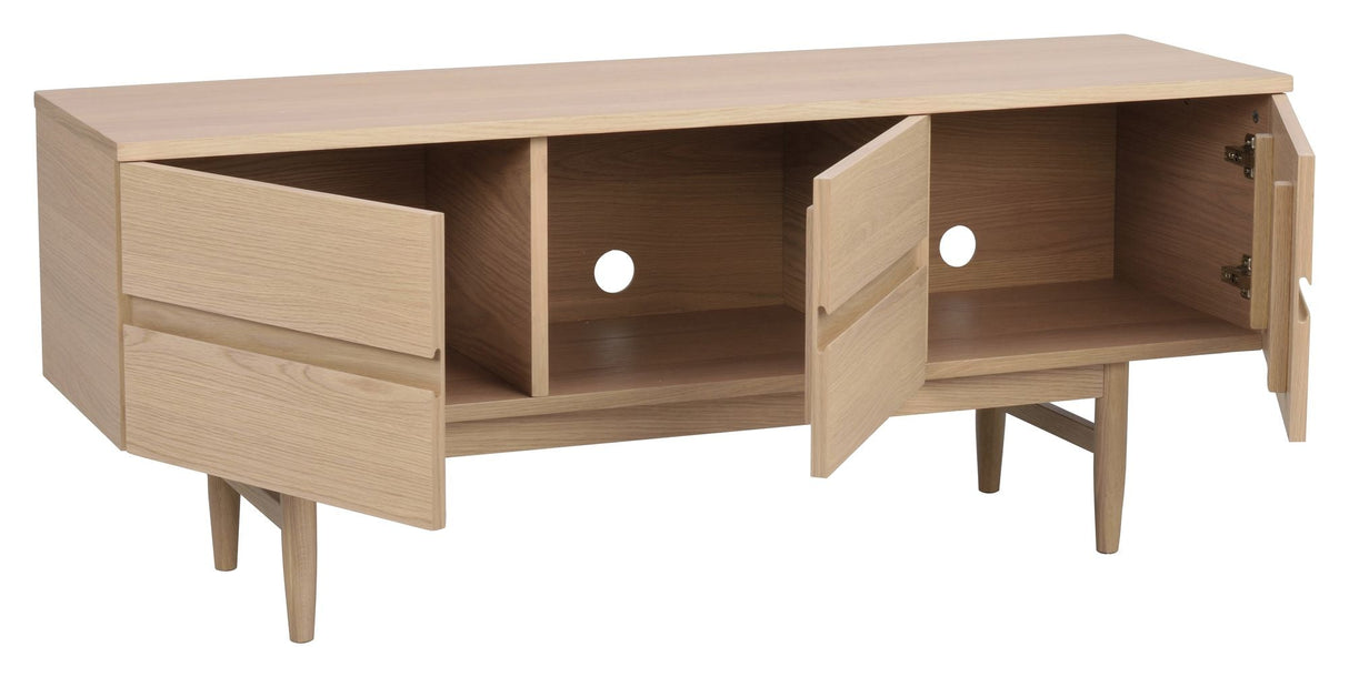 Moresby TV Table - White Pigmented Oak