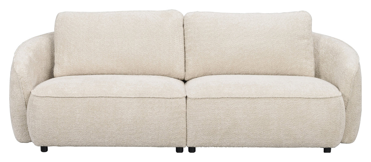 Norris, treseter. Sofa lys beige 