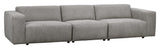 Willard, 4 pers. Sofa - grå/beige