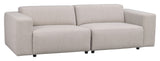 Willard sofa 3-seters, lett beige stoff