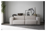 Willard sofa 3-seters, lett beige stoff