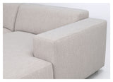 Willard sofa 3-seters, lett beige stoff