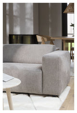 Willard Sofa 3-seters w. Chaise Longue, til høyre, beige stoff