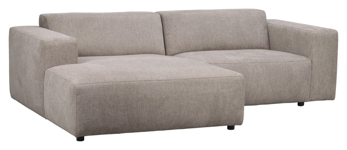 Willard Sofa 3-seters w. Chaise Longue, til venstre, beige stoff