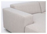 Willard Sofa 3-seters w. sjesel lang, venstre, lett beige stoff