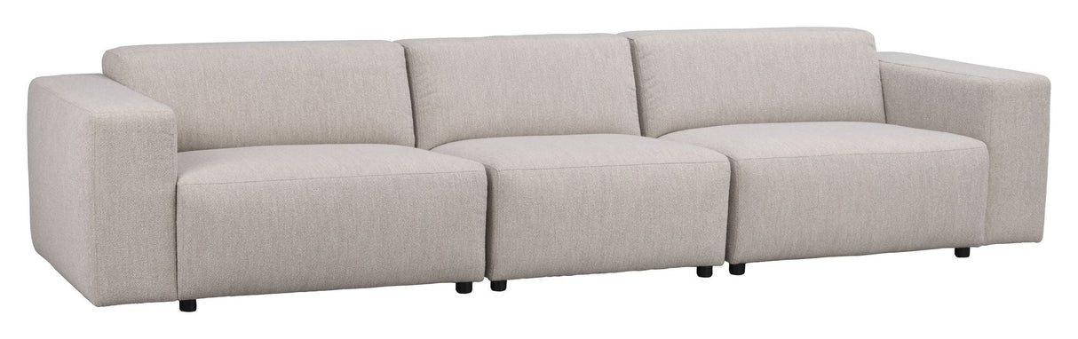 Willard Sofa 4-pers. Lett beige stoff