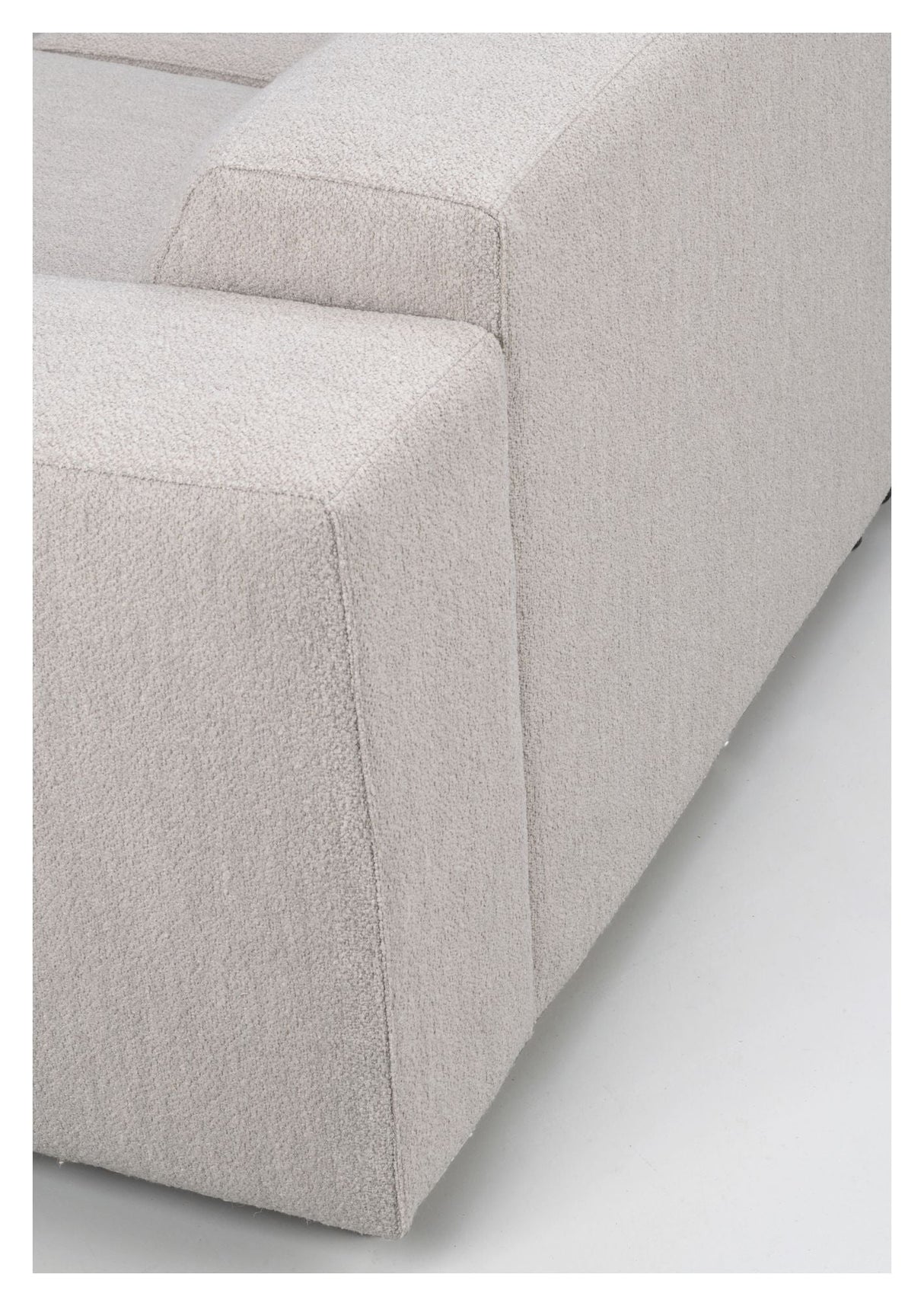 Willard Sofa 4-pers. Lett beige stoff