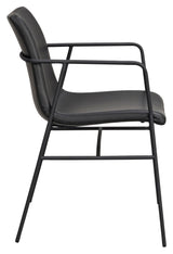 Huntingbay Dining Chair with Arm Black PU