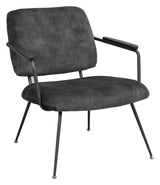 Prescott Lounge Chair Gray Velvet