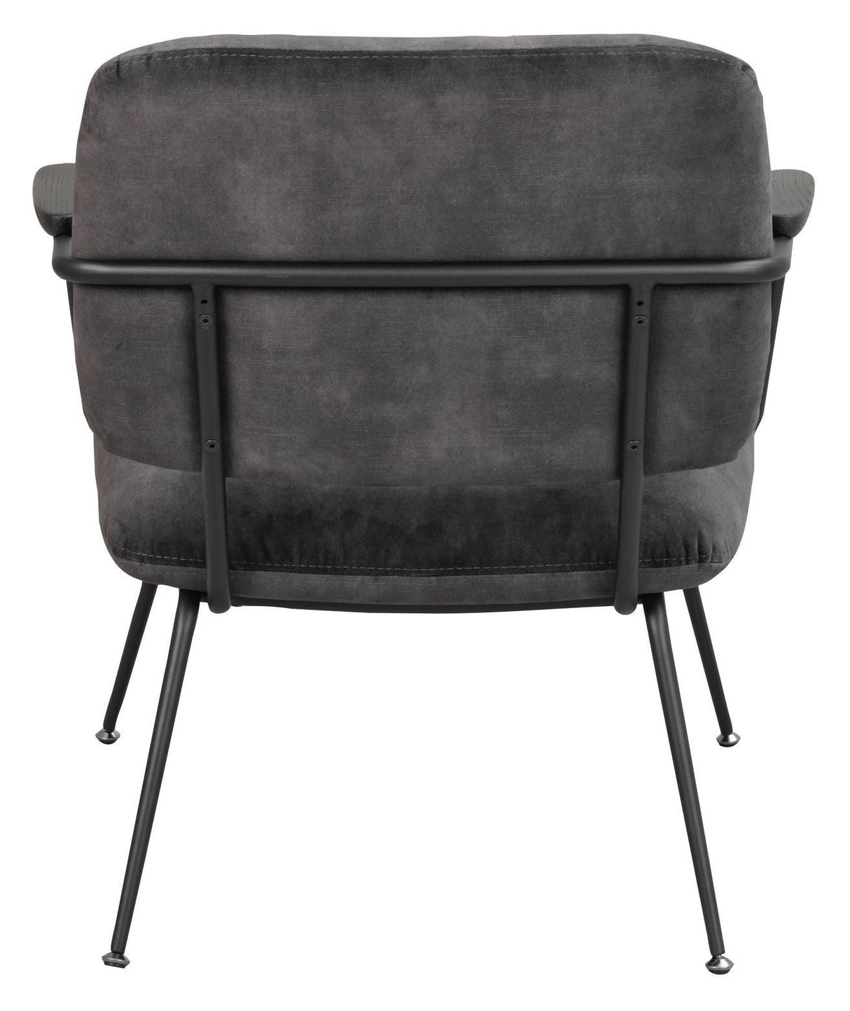 Prescott Lounge Chair Gray Velvet