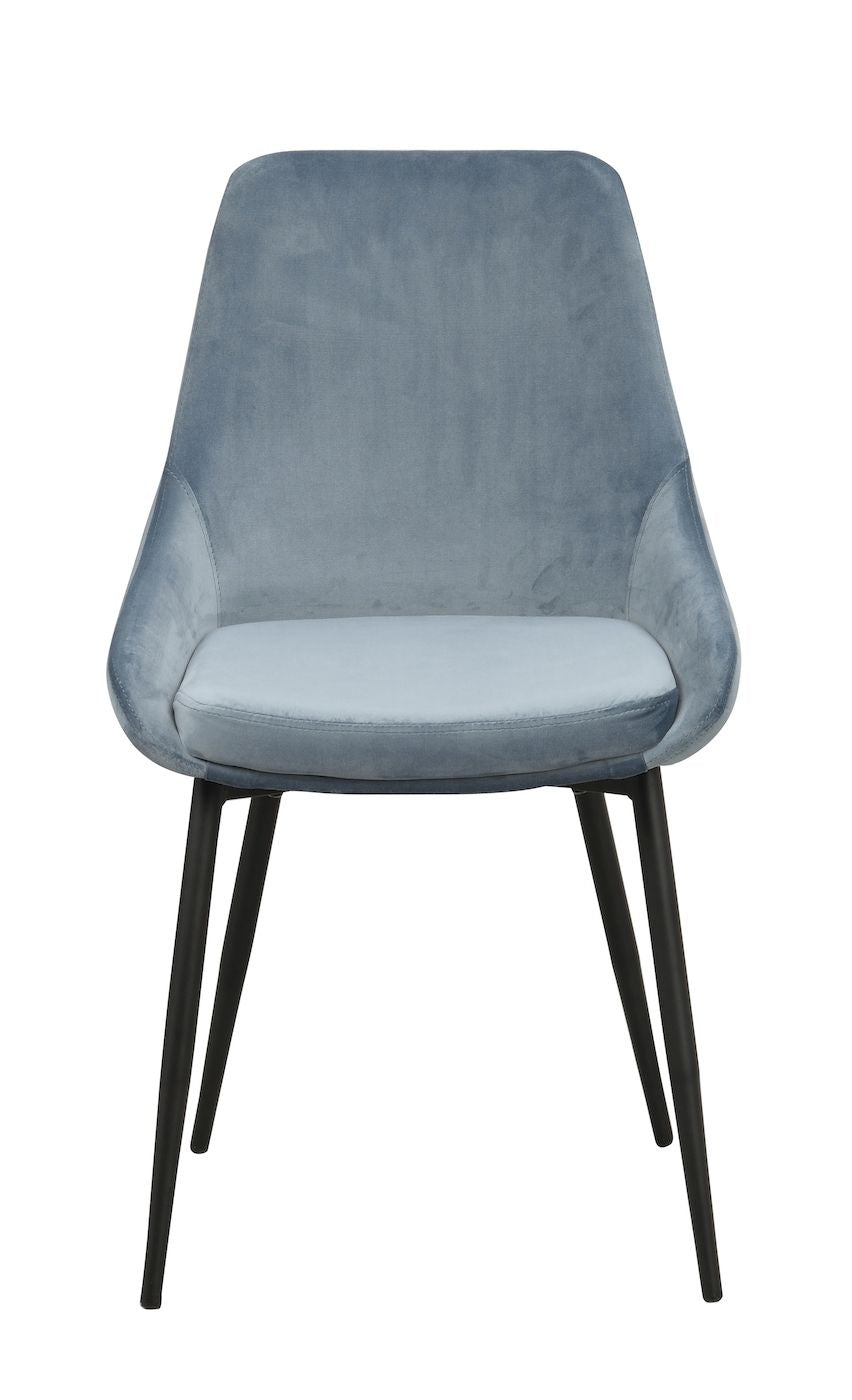 Sierra Dining Chair, Blue Velvet