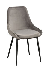 Sierra Dining Chair, Gray Velvet