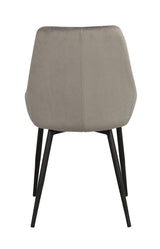 Sierra Dining Chair, Gray Velvet