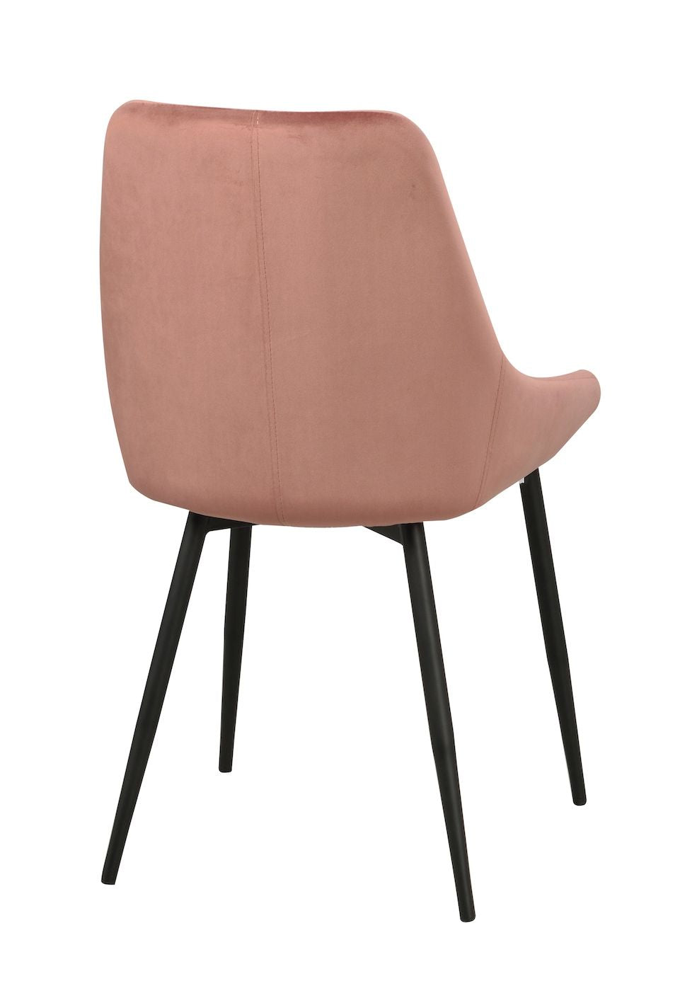 Sierra Dining Chair, Pink Velour