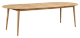 Tyler spisebord med ekstra plate - Oiled Oak, 170x105