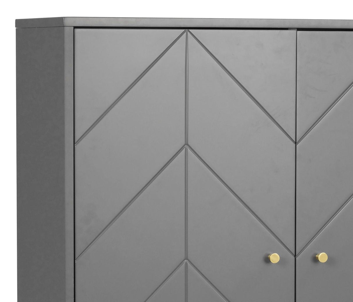 Webster Sideboard, Gray MDF og gummitre