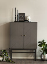 Webster Sideboard, Gray MDF og gummitre