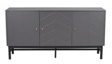 Webster Sideboard, Gray MDF og Rubber Wood, L169