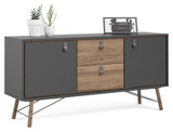 Ry Sideboard - Walnut Look/Mat Black, B150