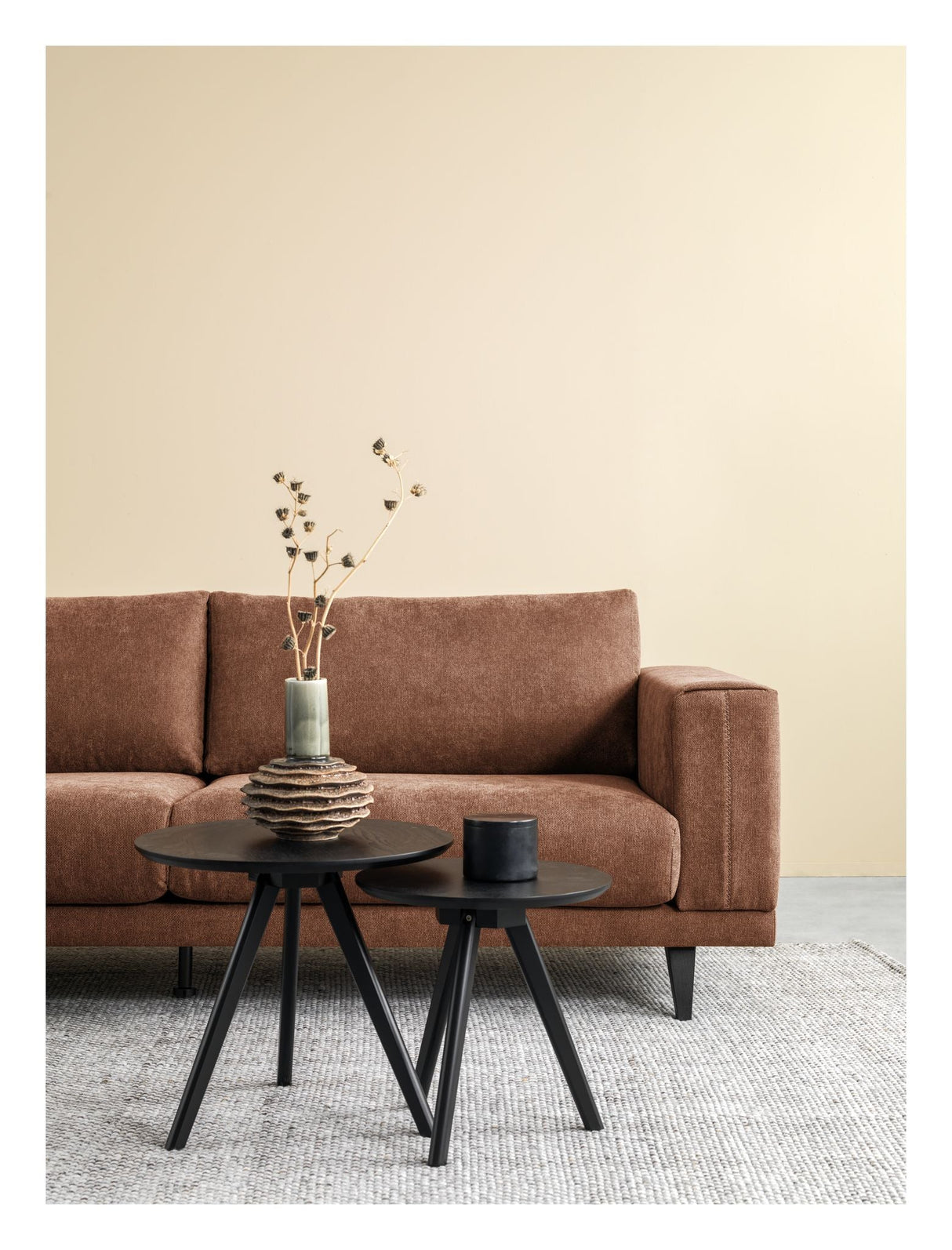 Ryder 3-pers. Sofa - rust