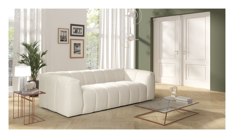 Safina 3-per. Sofa - hvit tekstil