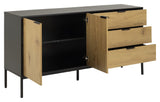 Seaford Sideboard 160x40x80, svart