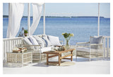 Caroline Exterior Lounge Chair, Dove White