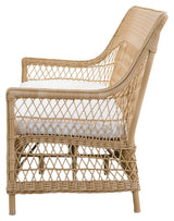 Dawn utvendige 3-er. Wicker Sofa, natur