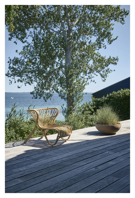 Fox Exterior Lounge Chair, Alu-Rattan