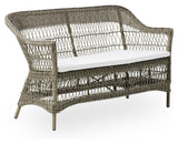 Pute for Charlot 2-per. Wicker Sofa, hvit