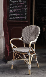 Isabell Cafe Chair, Cappuccino med armlener