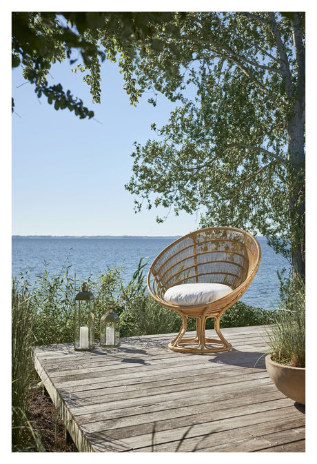 Luna Exterior Lounge Chair, Alu-Rattan