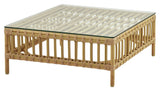 Maggie Exterior Pouf/Lounge Table Module, Alu-Rattan