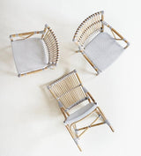 Monique Cafestol, Rattan, White/Cappuchino Dot