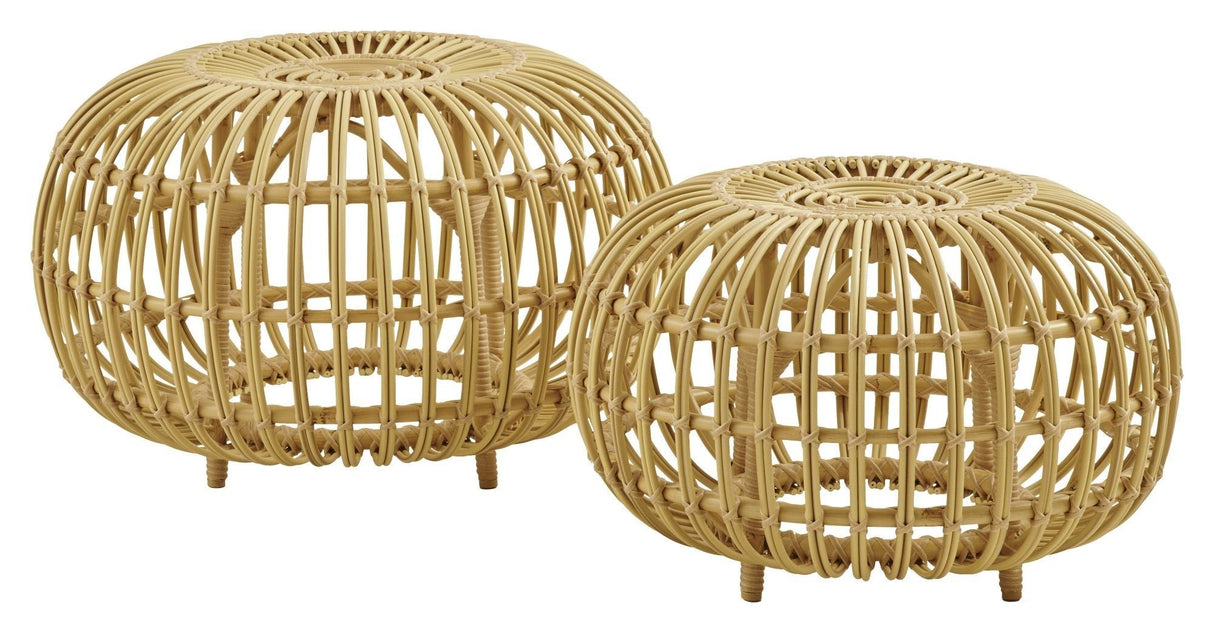 Ottoman Exterior 65, Alu-Rattan