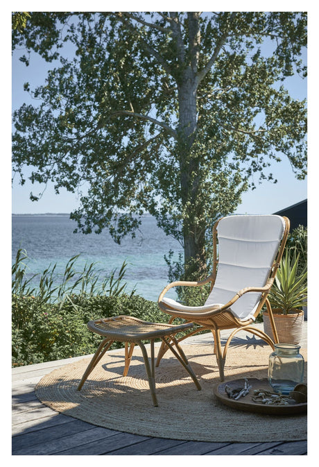 Sete- og ryggpute for Monet Lounge Chair, hvit 