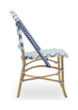 Sofie Café Chair, White m/Sage Green Weave