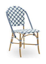 Sofie Café Chair, White m/Sage Green Weave