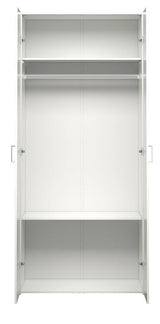 Space Garderobe - White W/2 Doors