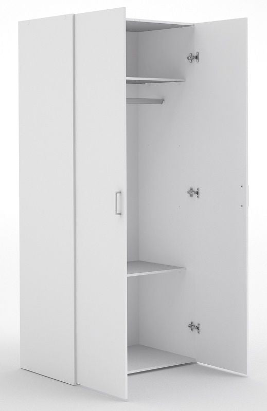 Space Garderobe - White W/2 Doors