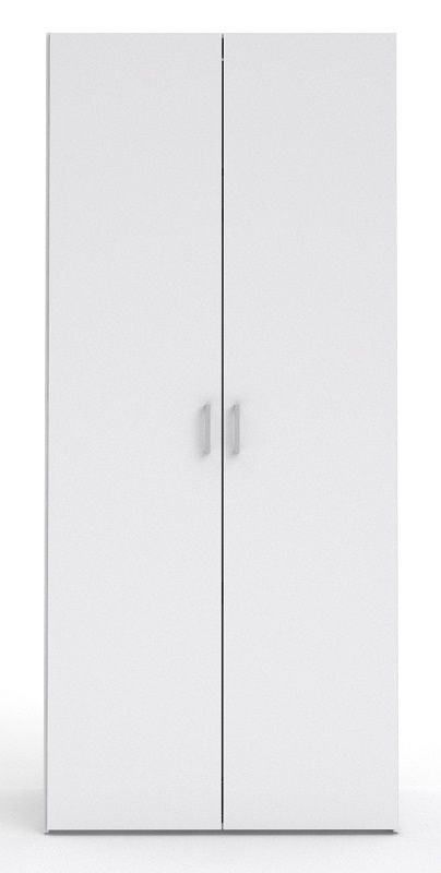 Space Garderobe - White W/2 Doors