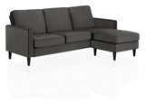 Strummer 3-seters sofa med Chaise Longue, Coke Gray