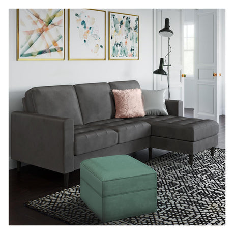 Strummer 3-seters sofa med Chaise Longue, Coke Gray