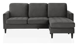 Strummer 3-seters sofa med Chaise Longue, Coke Gray