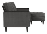 Strummer 3-seters sofa med Chaise Longue, Coke Gray