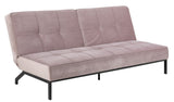 Sweem sofa seng med fløyel, støvete rosa